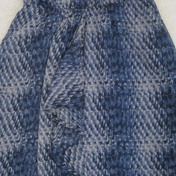 Converse One Star Dress Medium Blue Animal Print Cap Sleeve Womens Snake Skin - Picture 2 of 7